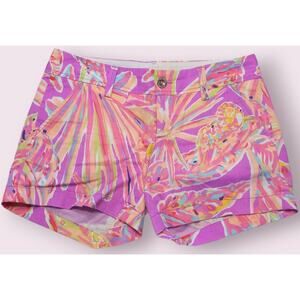Lilly Pulitzer Callahan Shorts Amethyst Floral Preppy 0